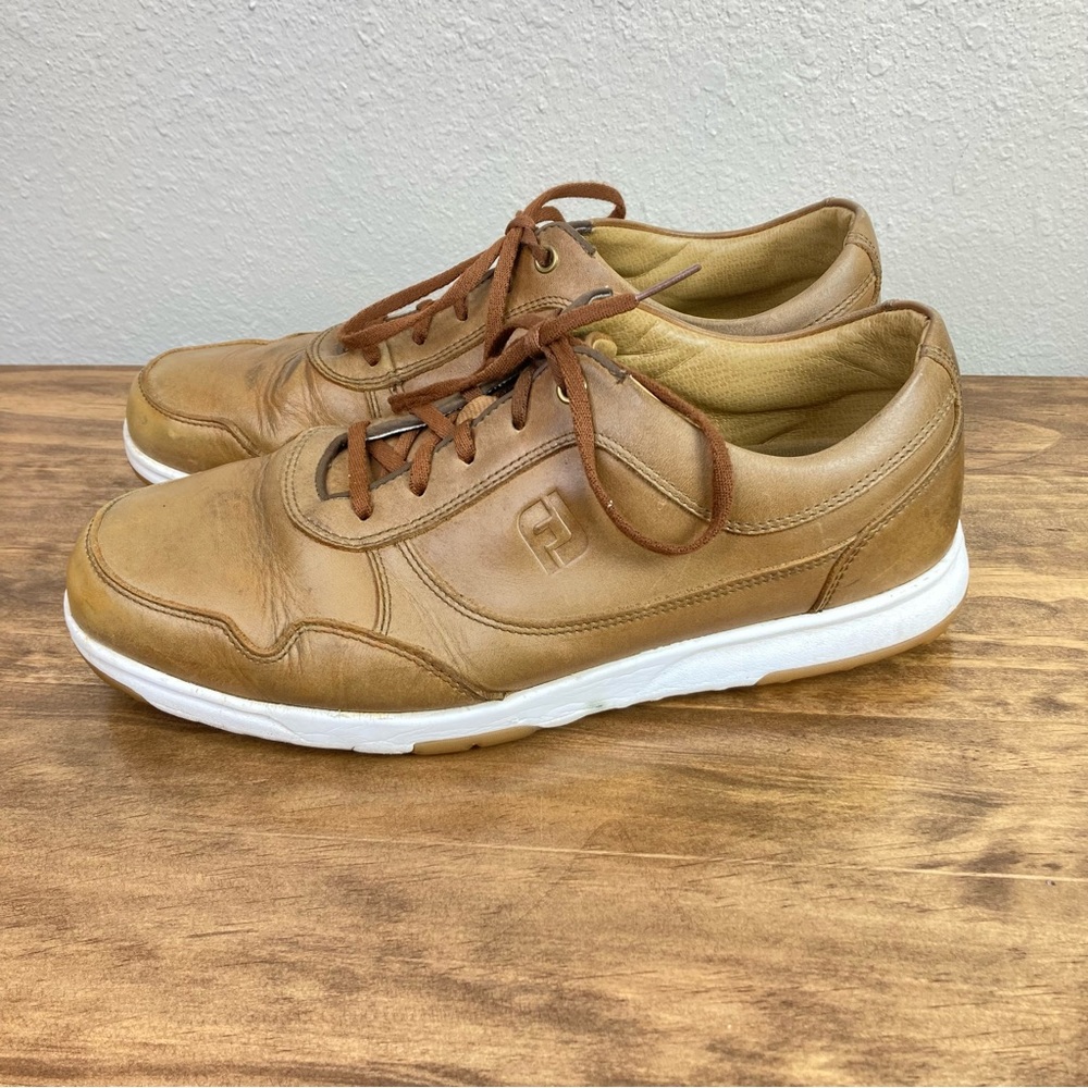 FootJoy 54515 Brown Spikeless Golf Sneakers Shoes